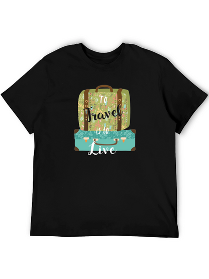 Travel to Live Suitcase Graphic Tee