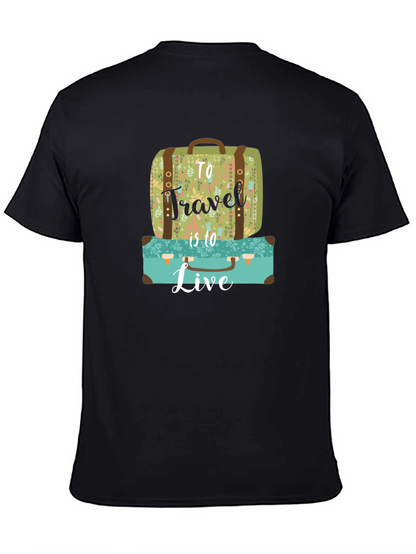 Travel to Live Suitcase Graphic Tee