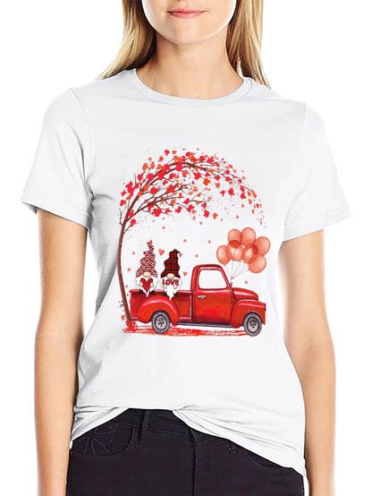 Valentines Gnome Truck T-Shirt - Love