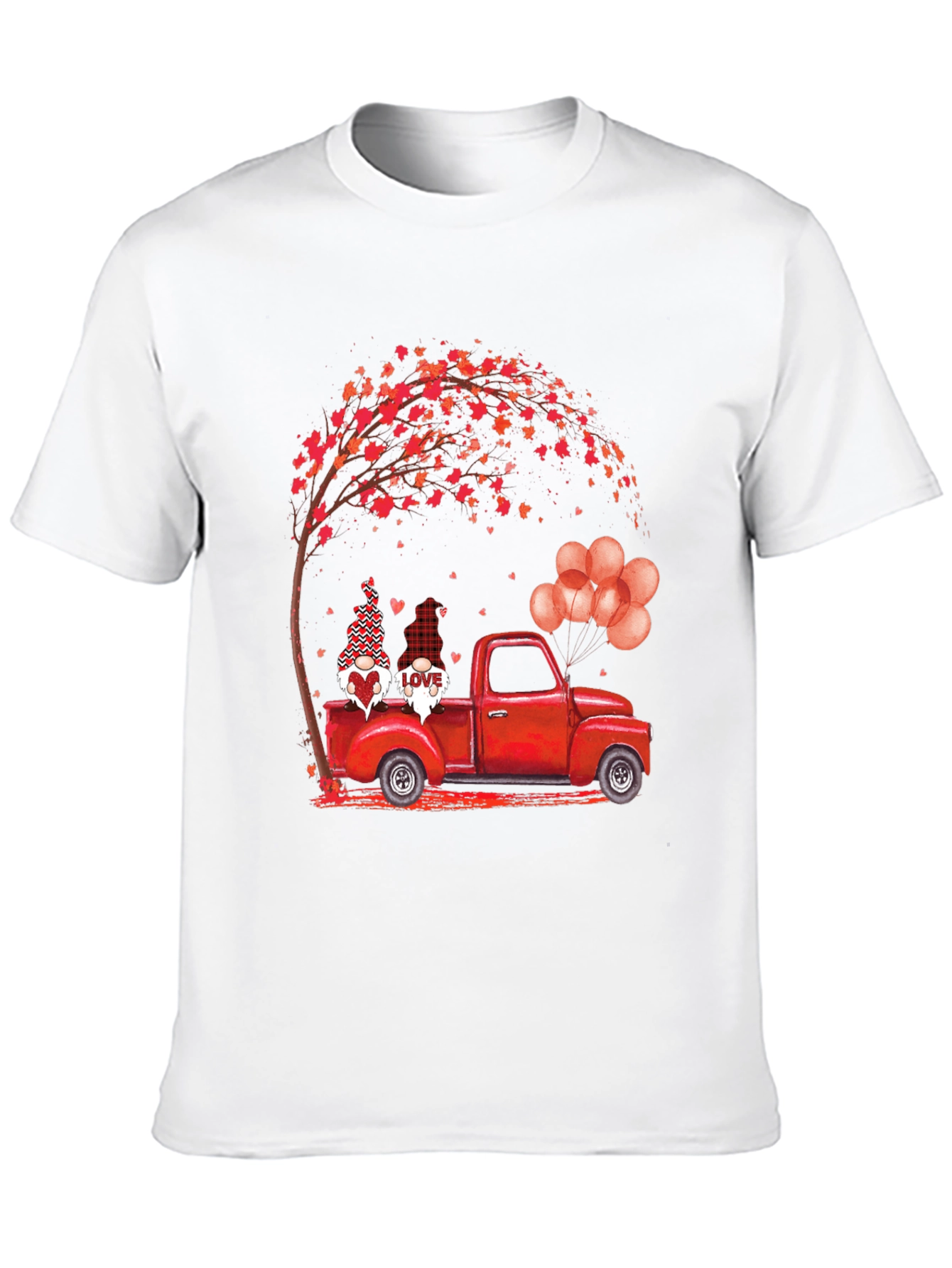 Valentines Gnome Truck T-Shirt - Love