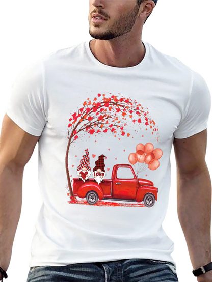 Valentines Gnome Truck T-Shirt - Love