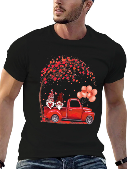 Valentines Gnome Truck T-Shirt - Love