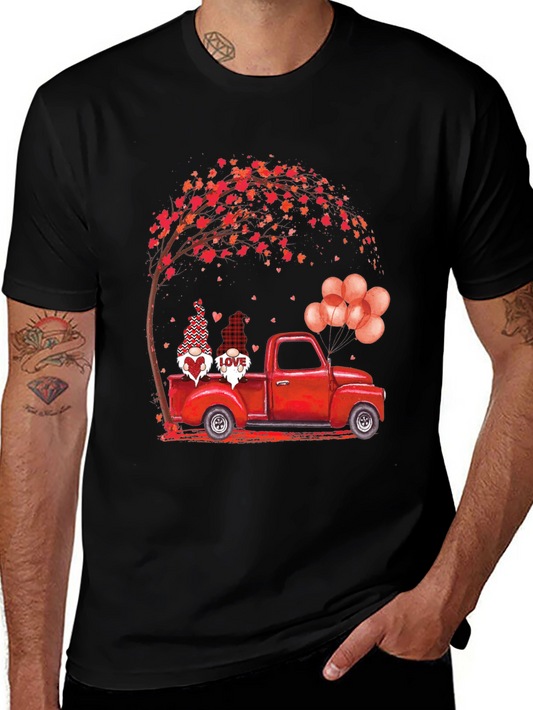 Valentines Gnome Truck T-Shirt - Love
