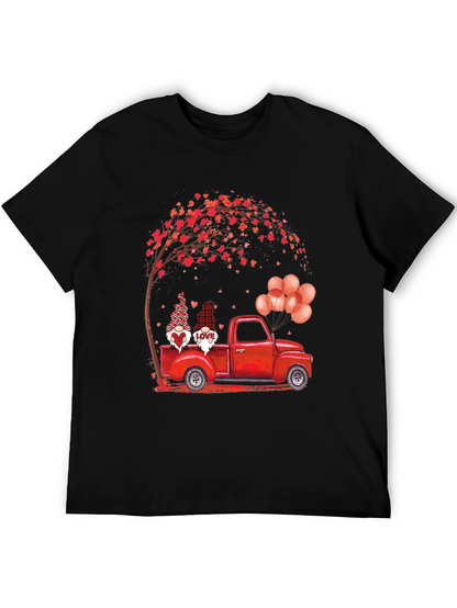 Valentines Gnome Truck T-Shirt - Love