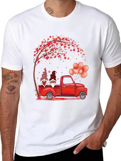 Valentines Gnome Truck T-Shirt - Love