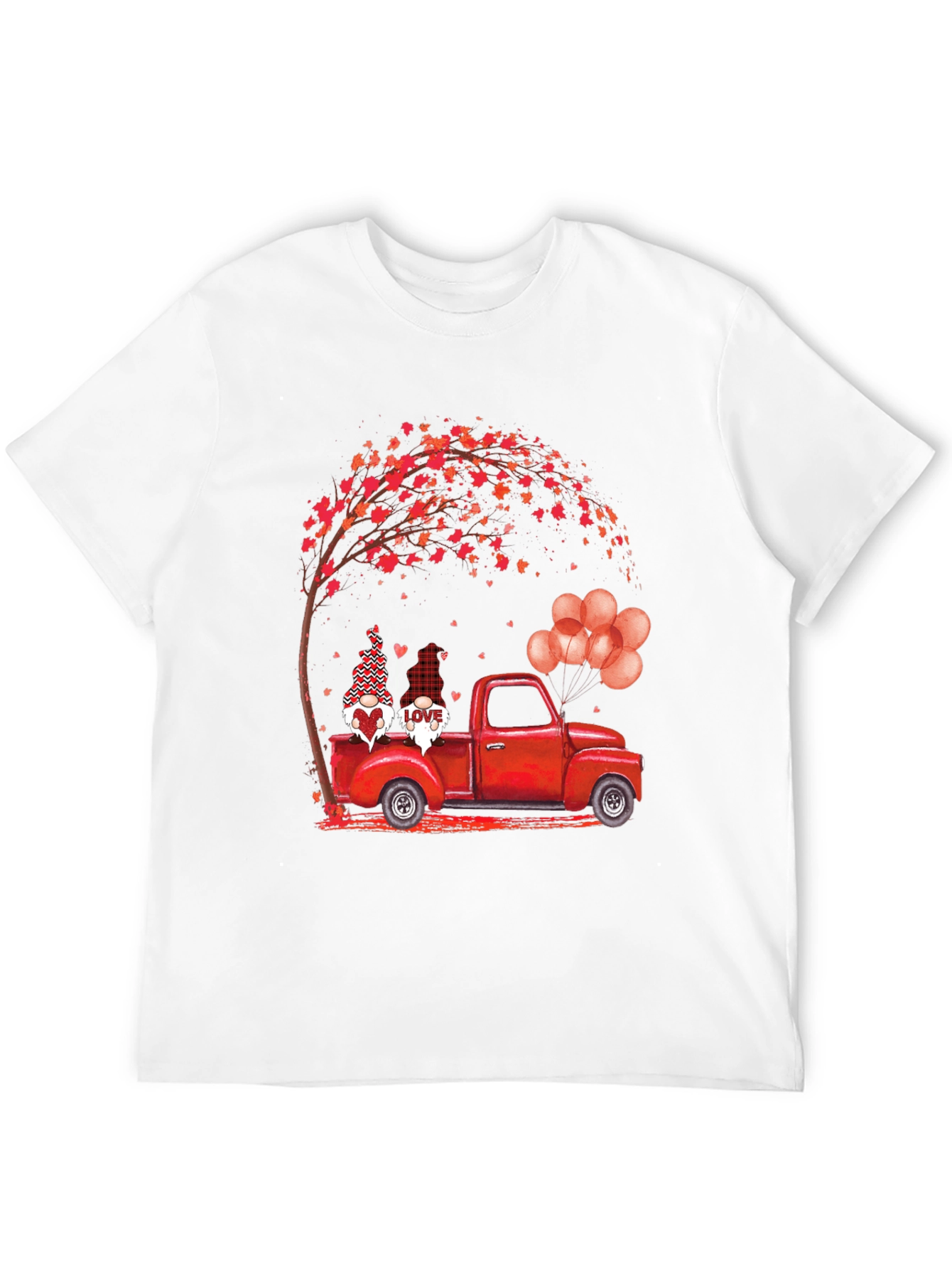 Valentines Gnome Truck T-Shirt - Love