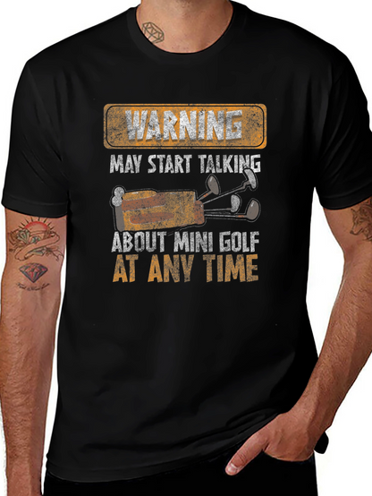 Warning Mini Golf T-Shirt