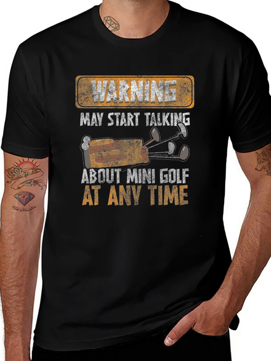 Warning Mini Golf T-Shirt