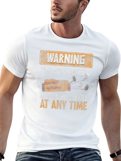 Warning Mini Golf T-Shirt