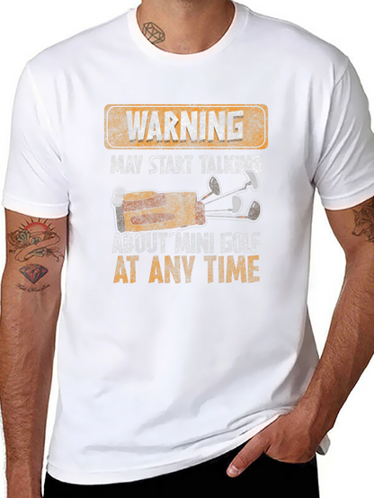Warning Mini Golf T-Shirt