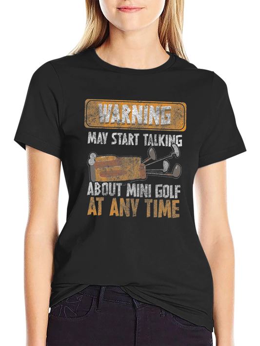 Warning Mini Golf T-Shirt