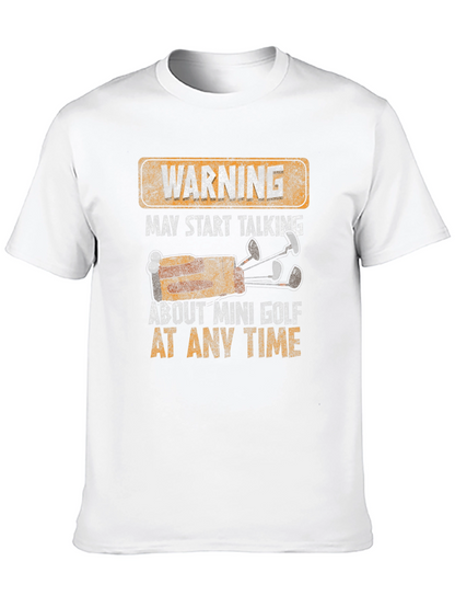 Warning Mini Golf T-Shirt