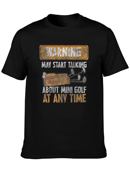 Warning Mini Golf T-Shirt
