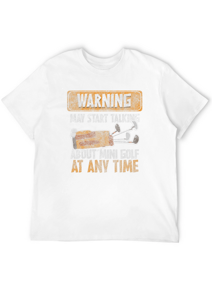 Warning Mini Golf T-Shirt