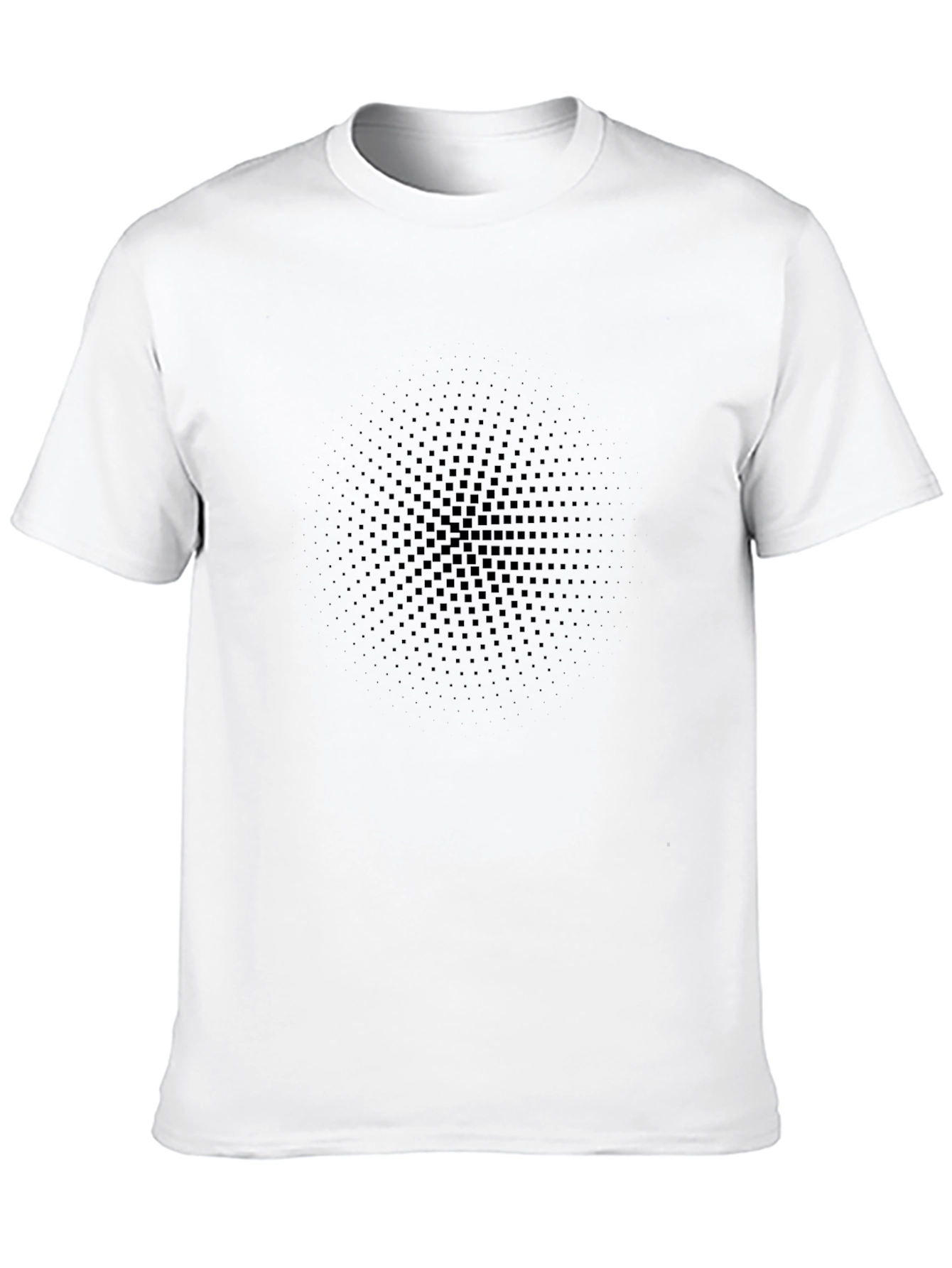 Stylish Black Graphic Tee - Modern Pattern