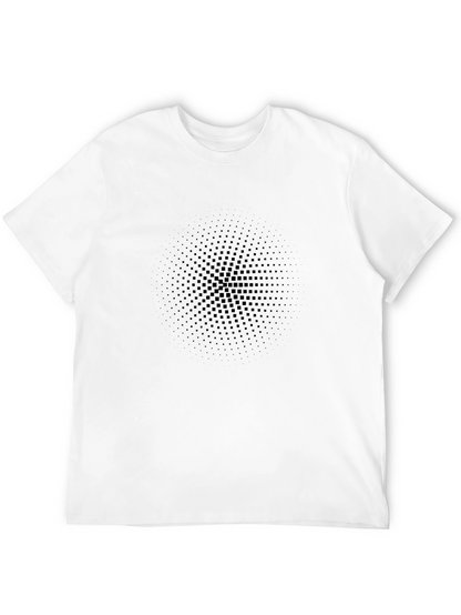 Stylish Black Graphic Tee - Modern Pattern