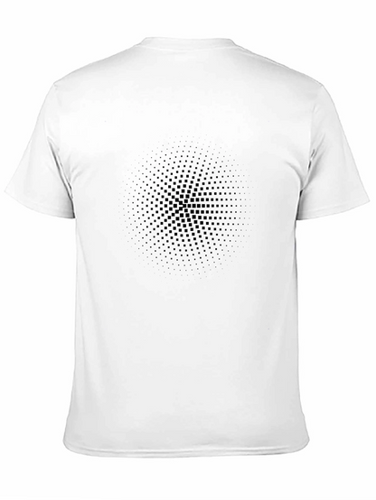 Stylish Black Graphic Tee - Modern Pattern