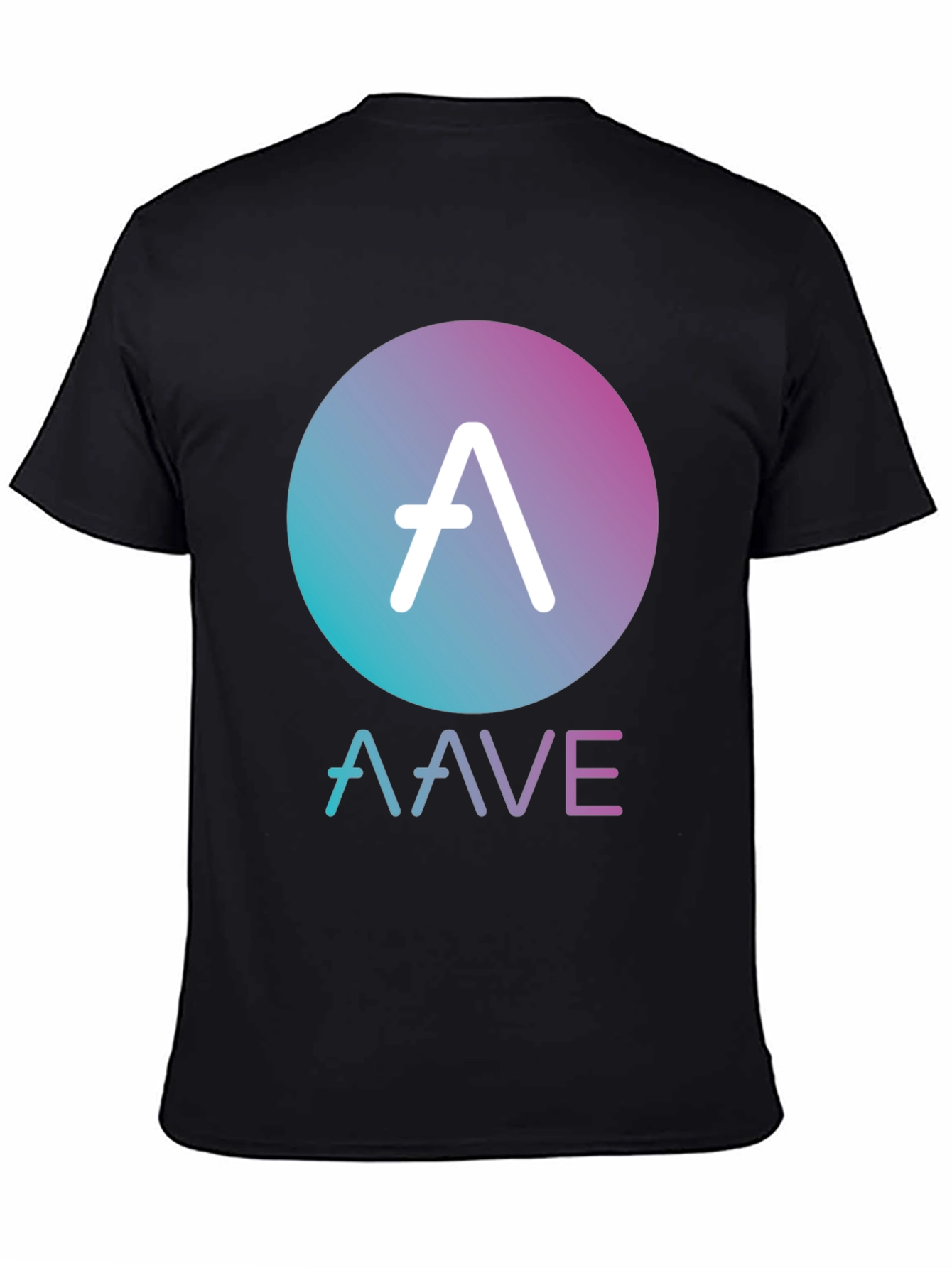 AAVE Crypto Black T-Shirt