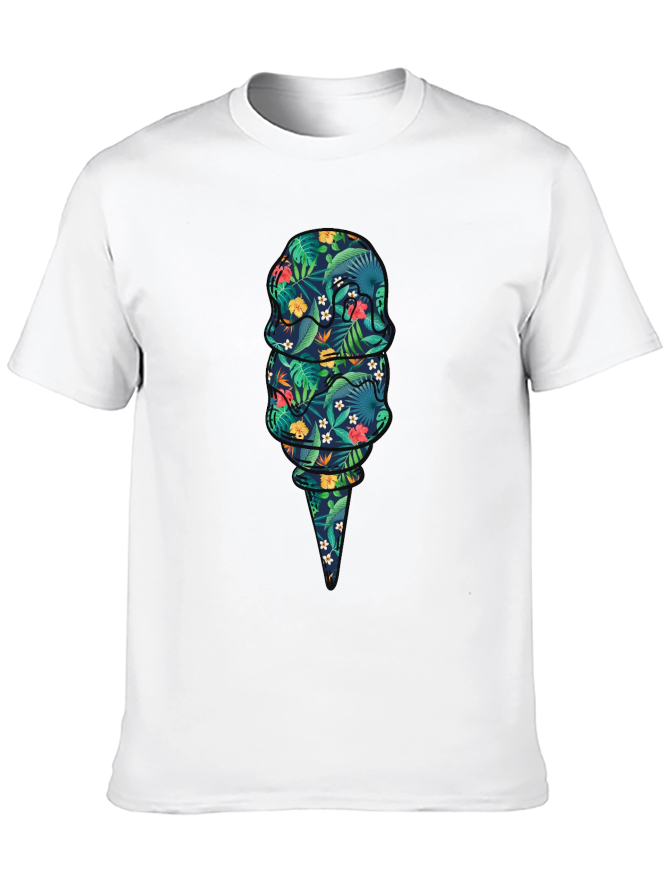 Tropical Ice Cream Graphic T-Shirt