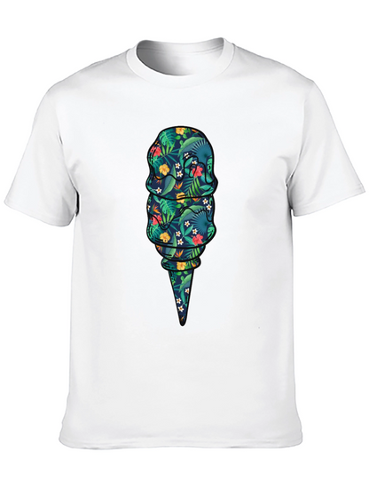 Tropical Ice Cream Graphic T-Shirt