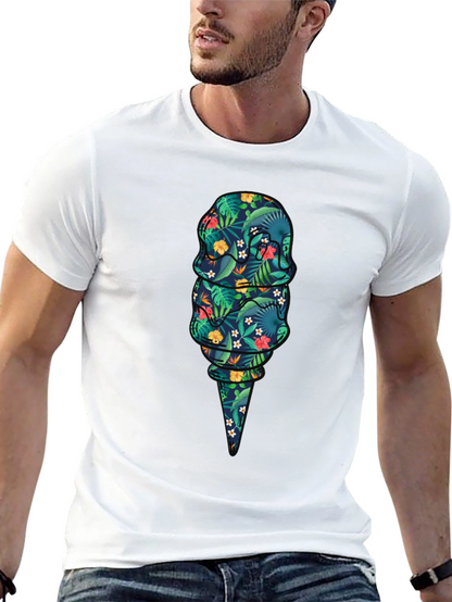 Tropical Ice Cream Graphic T-Shirt