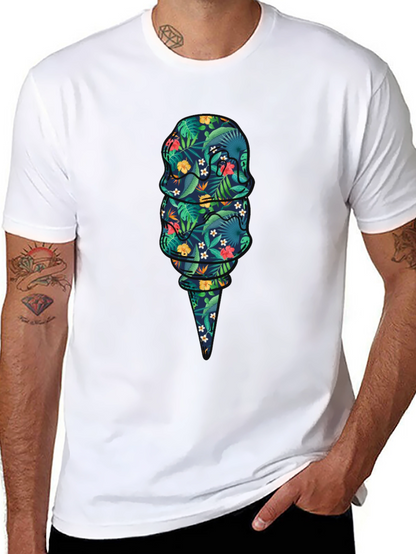Tropical Ice Cream Graphic T-Shirt