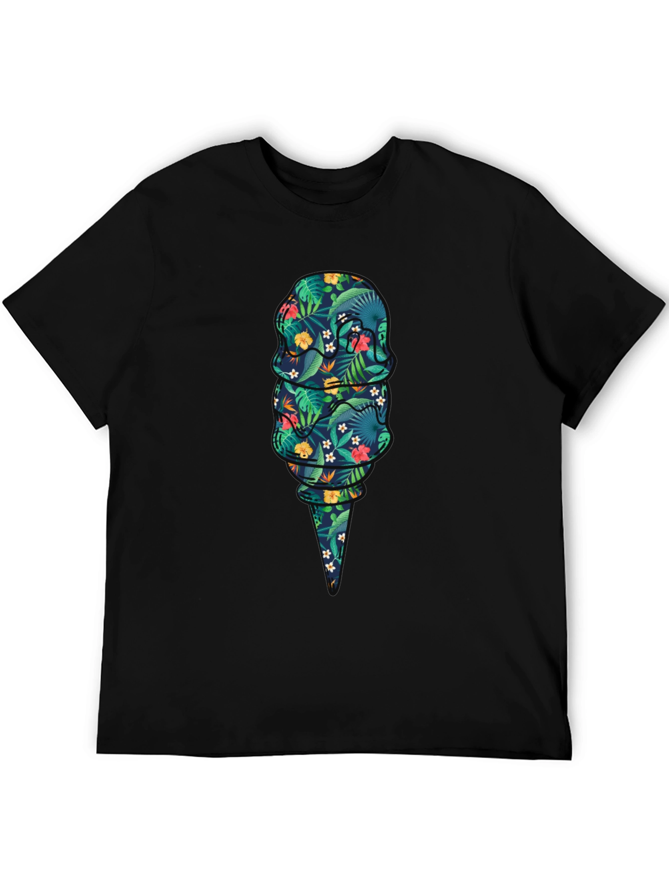 Tropical Ice Cream Graphic T-Shirt
