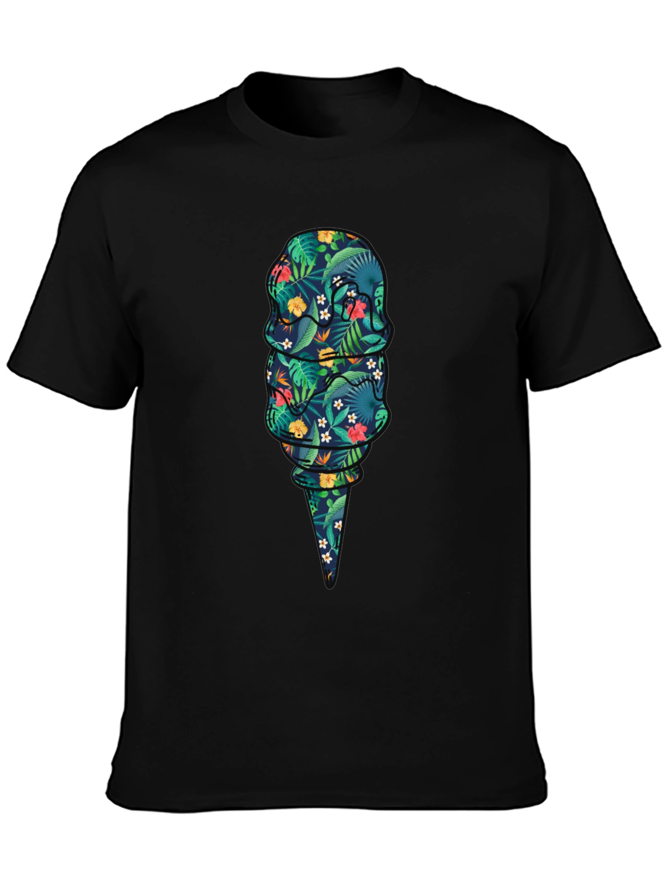 Tropical Ice Cream Graphic T-Shirt