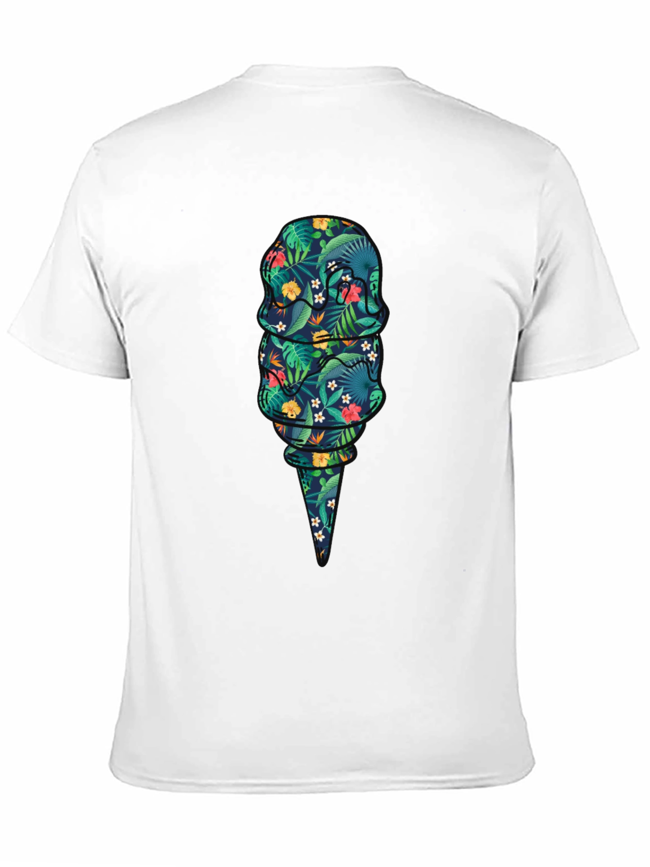Tropical Ice Cream Graphic T-Shirt