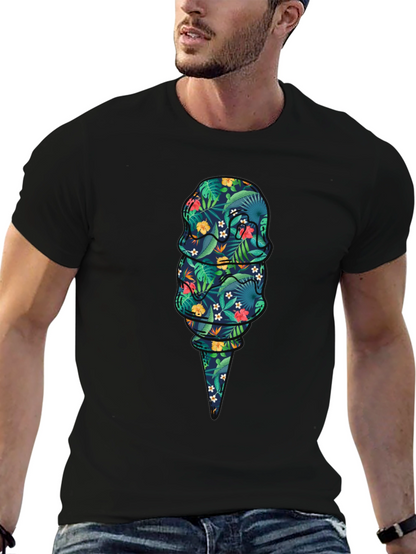 Tropical Ice Cream Graphic T-Shirt