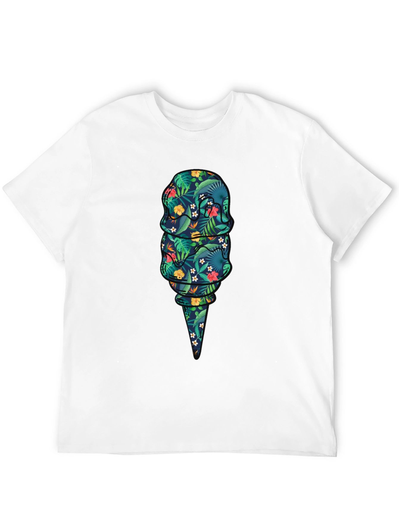 Tropical Ice Cream Graphic T-Shirt