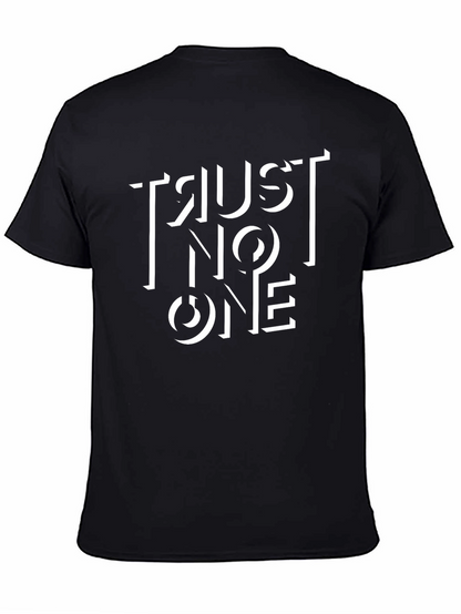 Trust No One Graphic Tee - Mens Black T-Shirt