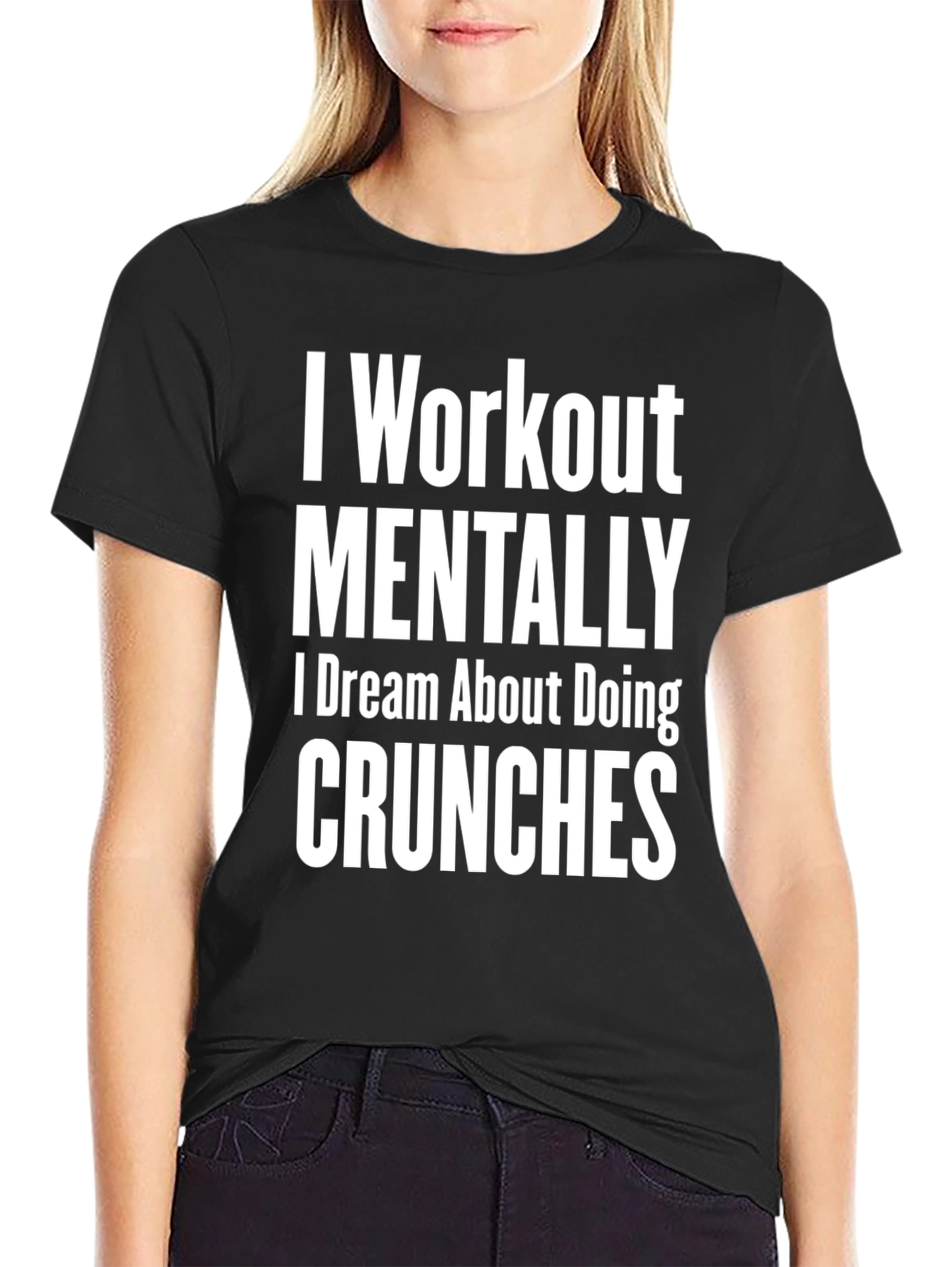 Workout Mentally T-Shirt Funny Gym Tee