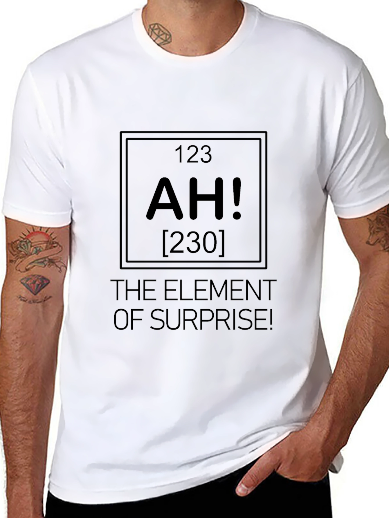 AH! Element of Surprise Mens Black T-Shirt