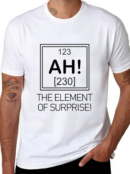AH! Element of Surprise Mens Black T-Shirt