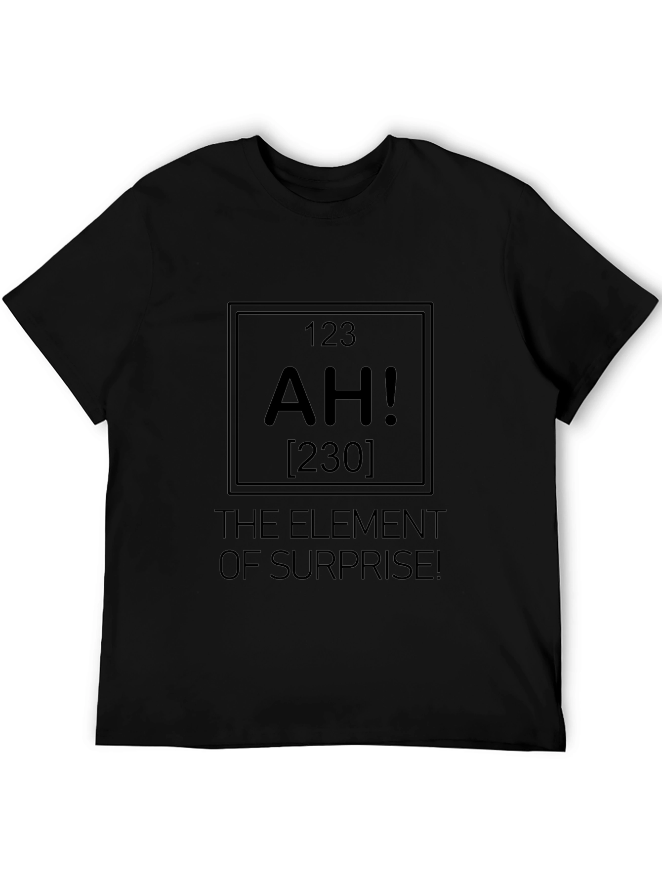 AH! Element of Surprise Mens Black T-Shirt