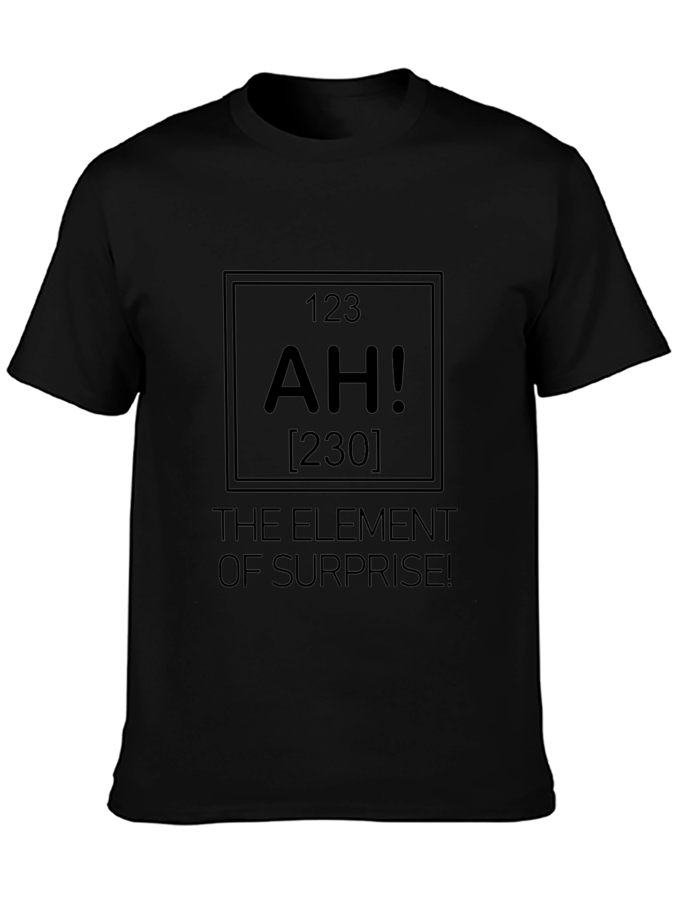 AH! Element of Surprise Mens Black T-Shirt