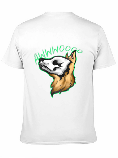 Awwwwoooo Skeleton Dog T-Shirt
