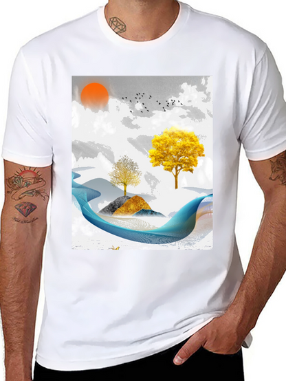 Abstract Landscape Graphic Tee