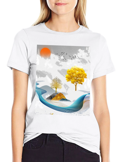 Abstract Landscape Graphic Tee