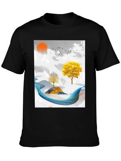 Abstract Landscape Graphic Tee