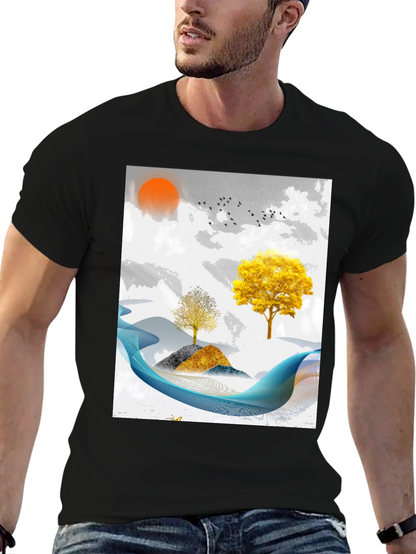 Abstract Landscape Graphic Tee