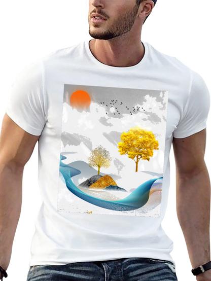 Abstract Landscape Graphic Tee