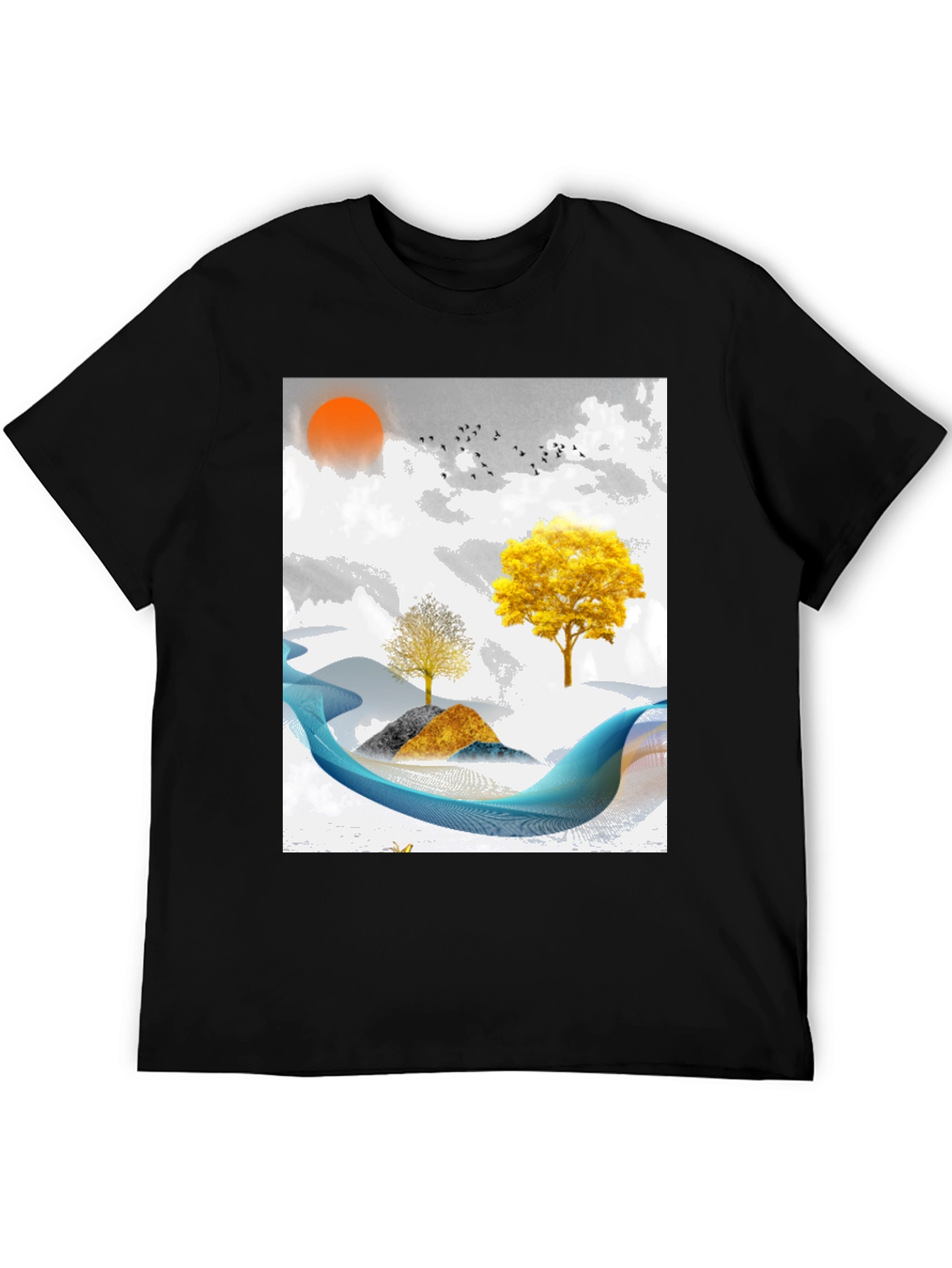 Abstract Landscape Graphic Tee