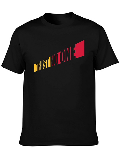 Trust No One Graphic Tee - Black