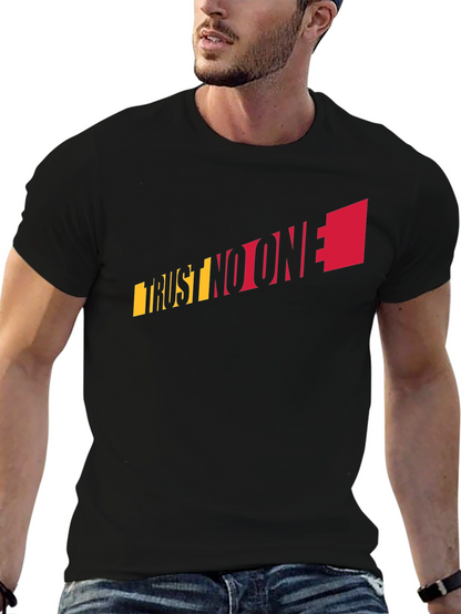 Trust No One Graphic Tee - Black