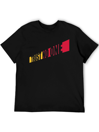 Trust No One Graphic Tee - Black