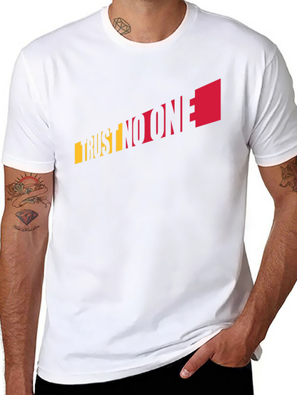 Trust No One Graphic Tee - Black