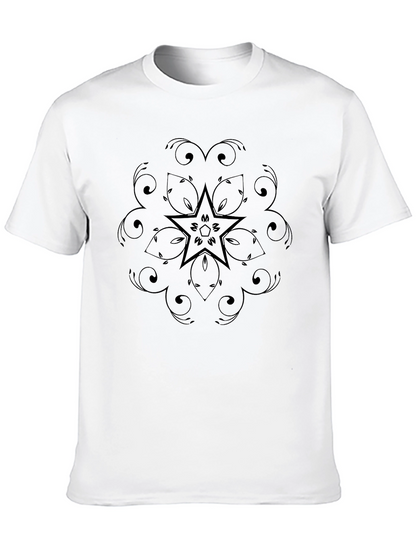Star Mandala Graphic Black T-Shirt