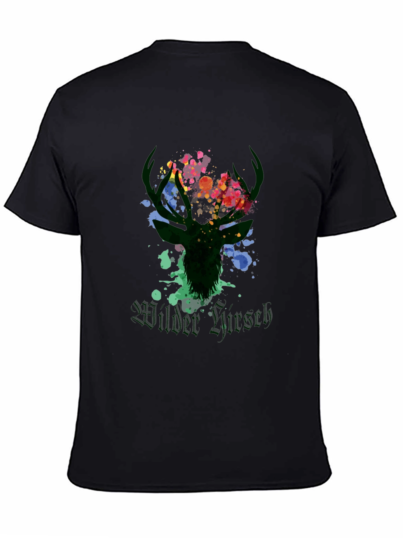 Wilder Hirsch Graphic Tee - Stylish Mens Black T-Shirt